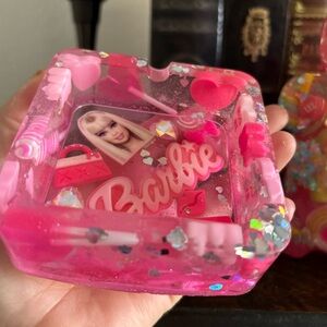 Barbie Pink Glitter ash Tray